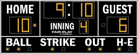 Baseball Scoreboard Clip Art Cliparts