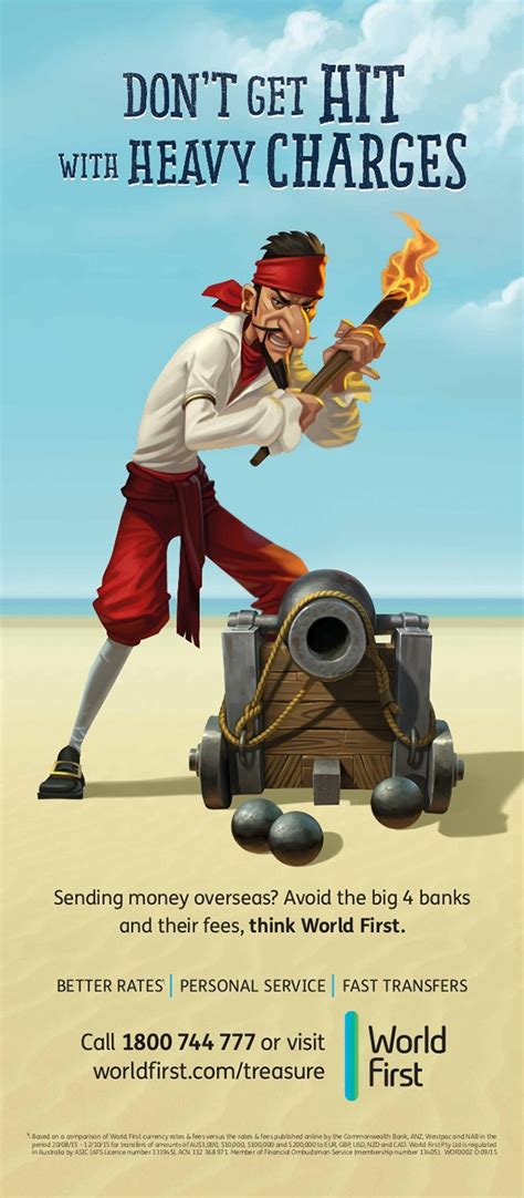 Pirates Of The High Fees Campaign For WorldFirst Bank On Behance