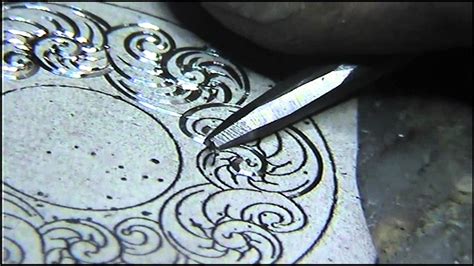 Hand Engraved Sterling Silver Scrollwork By Shaun Hughes Youtube
