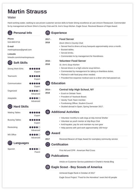 Resume builder create a resume in 5 minutes. Resume Examples for Teens: Templates, Builder & Guide Tips