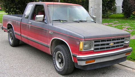 Chevrolet S 10 Extended Cab Pickup 1987 Red And Gray For Sale