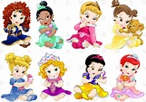 Princesa bebé | Personagens da disney bebês, Princesas disney ...