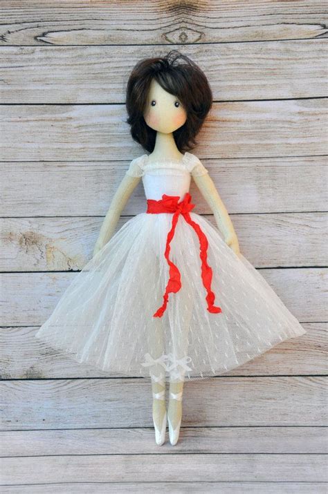 The difference lies in the use of needles. Textile rag doll ballerina made of handmade cotton fabric ...
