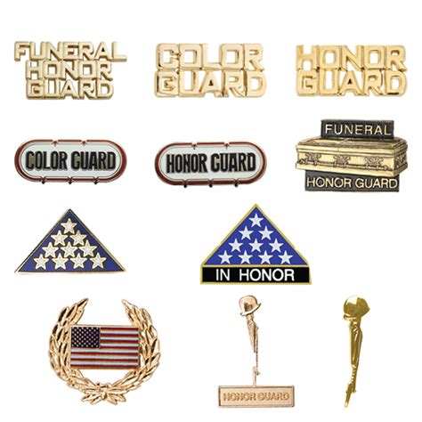 Ceremonial Guard Hat And Lapel Pins Honor Guard Pins