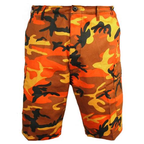 Bdu Orange Camo Shorts Army And Outdoors