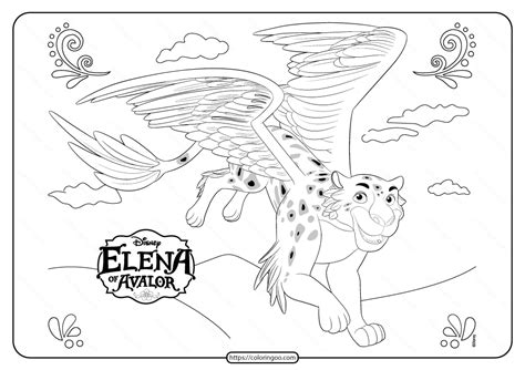 Princess Elena Of Avalor Jaquin Skylar Coloring Page