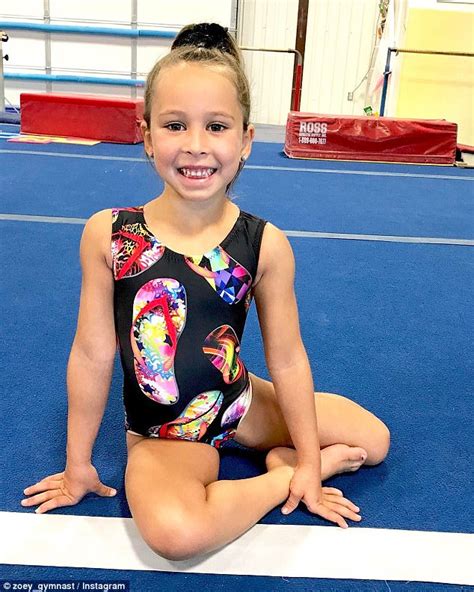 Five Year Old Gymnast Gets Instagram Famous For Her Skills Daily Mail Online