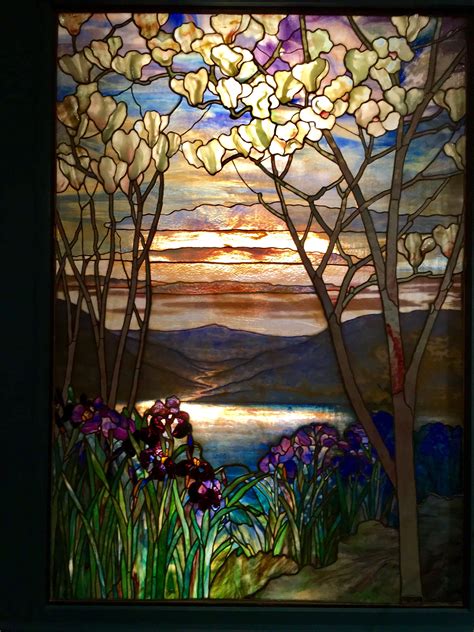Tiffany Stained Glass Metropolitan Museum New York City Window Stained Faux Stained Glass