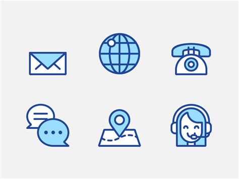 Contact Icons By Trinh Ho Dribbble Dribbble Animated Icons Icon