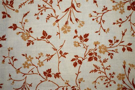 Free Picture Brown White Floral Design Print Fabric