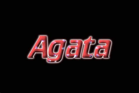 Agata Logo Herramienta De Diseño De Nombres Gratis De Flaming Text