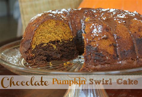 Chocolate Pumpkin Swirl Cake The Happy Housewife Cooking