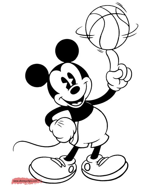 Mickey mouse is by far the most popular cartoon character known. Classic Mickey Mouse Coloring Pages | Disney's World of ...