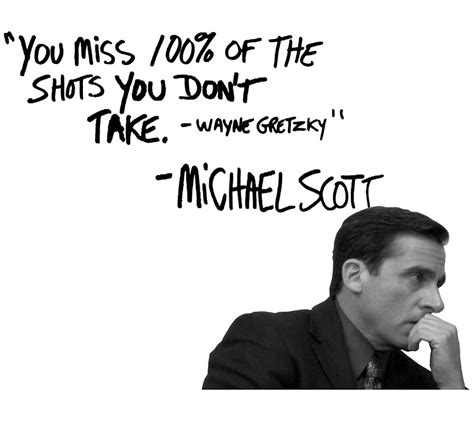 Michael Scotts Inspirational Quote White Posters By Baskervillain