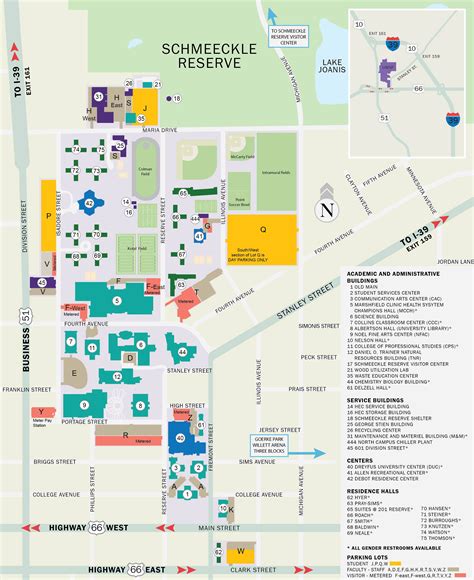 University Of Wisconsin Stevens Point Ticketing UWSP Campus Map And Available Parking