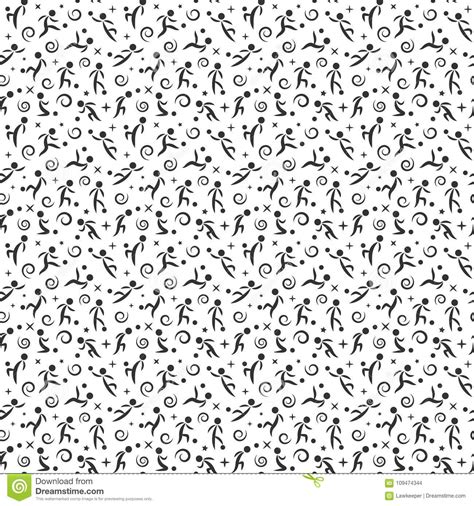 Abstract Seamless Soccer Wallpaper Pattern Stock Vector Illustration