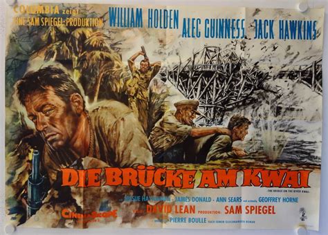 The Bridge On The River Kwai Original Release German Double Panel Movie