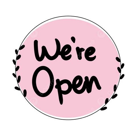 Pink Logo Png Picture Open Logo Pink Logo Open We Are Open Png