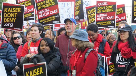 Kaiser Mental Health Clinicians To Start Open Ended Strike Aug 15