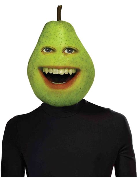 Forum Novelties Annoying Orange Pear Overhead Latex Mask Funny Costume