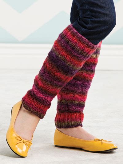 Craftdrawer Crafts How To Knit Colorful Comfy Leg Warmers Knitting Pattern