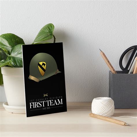 1st Cavalry Division First Team Art Board Print For Sale By