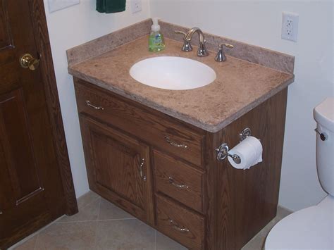 Each vanity is custom designed and built to fit the space and needs required by the homeowners. Handmade Custom Oak Bathroom Vanity And Linen Cabinet by ...