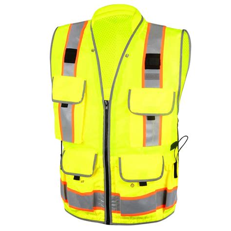 Fire Retardant Fireproof Ansi Safety Reflective Vest With Pockets Sv