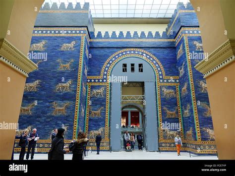 Ishtar Gate Of The Ancient City Of Babylon Pergamon Museum Berlin