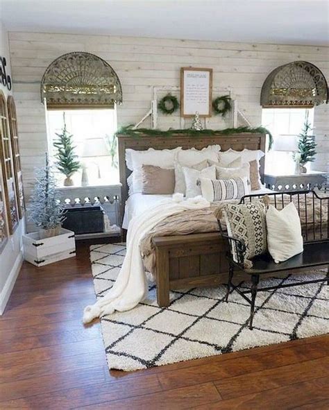 44 Beautiful Modern Farmhouse Master Bedroom Decoration Ideas