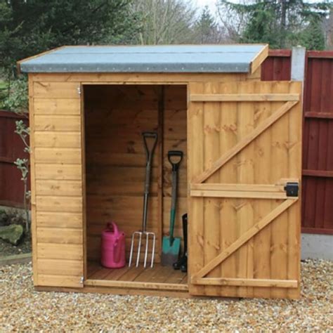 6 X 3 Traditional Pent Wooden Garden Tool Storage Shed 183m X 91m