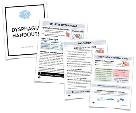 Handout Dysphagia Medical Slps