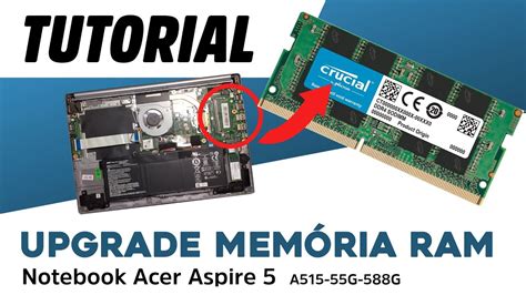 Como instalar Memória RAM no Notebook Acer Aspire Tutorial YouTube