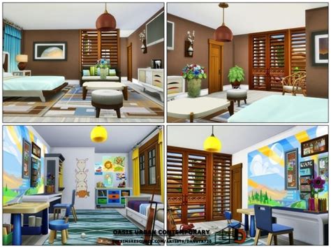 The Sims Resource Oasis Urban Contemporary House By Danuta720 • Sims 4