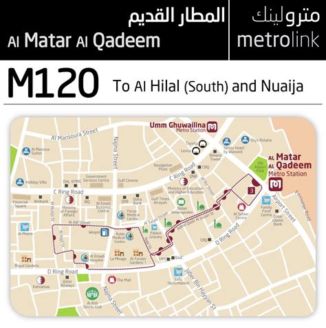 Doha Metro Red Line Stations Map
