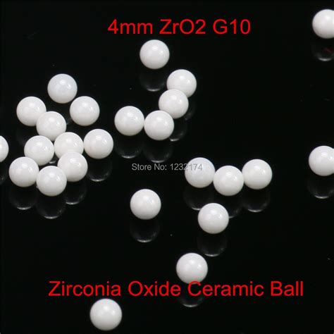4mm Zro2 Zirconia Oxide Ceramic Ball G10 100pcs For Valve Ballbearing