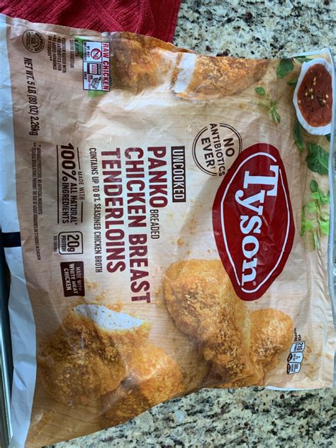 In a large bowl, add the chicken cutlets, salt, montreal chicken spices, mayonnaise, and pressed garlic cloves. Tyson Chicken Breast Tenderloins, Panko Breaded: Calories ...