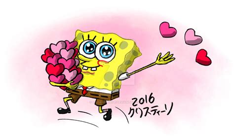 Spongey Valentines Day By Madame Kikue On Deviantart Valentine