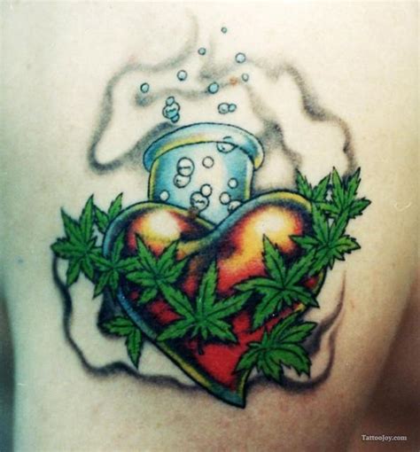 Cannabis is among the earliest plants on the planet are cultivated. Marijuana Heart Tattoo Design » Tattoo Ideas