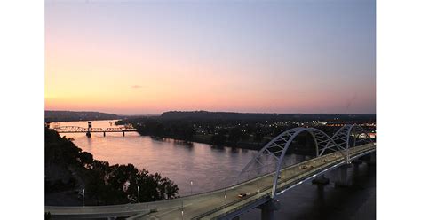 River View From Double Tree Hilton Little Rock Arkansas Parks