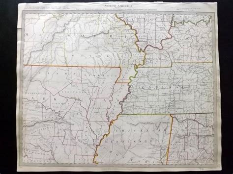 Sduk Usa 1830s Map Of Missouri Illinois Kentucky Tenne