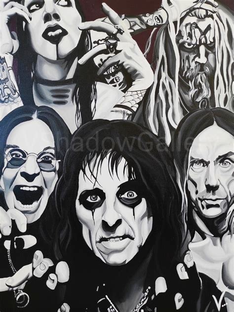 Shock Rock Legends Print Alice Cooper Ozzy Osbourne Iggy Etsy
