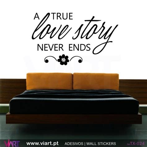 A True Love Story Never Ends Wall Stickers Vinyl Decoration Viart