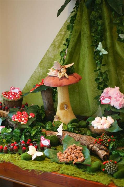 Need some diy woodland forest adventure themed party ideas. Kara's Party Ideas Enchanted Forest Woodland Fairy Girl ...