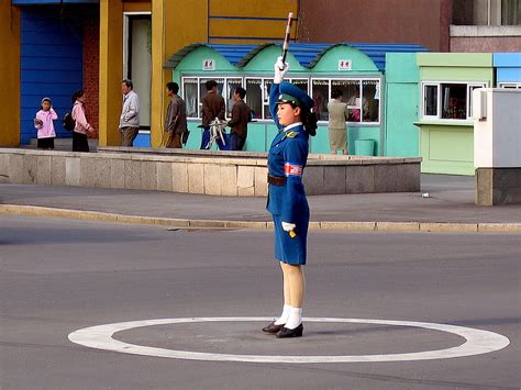 Traffic Women Of Pyongyang Aa The Quintesential Traffic Girl In The