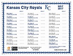 Printable 2017 Kansas City Royals Schedule