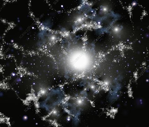 Dark Matter Conceptual Computer Artwork Stock Image