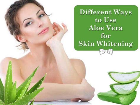Different Ways To Use Aloe Vera For Skin Whitening