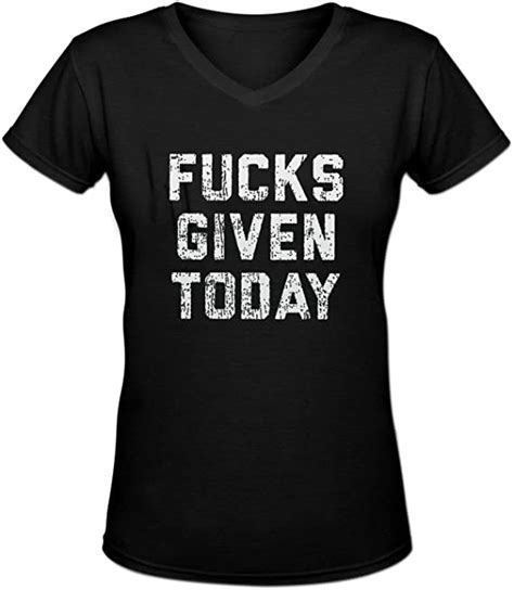 Fucks Given Today Design Mens Cotton Crewneck T Shirt Black Amazones