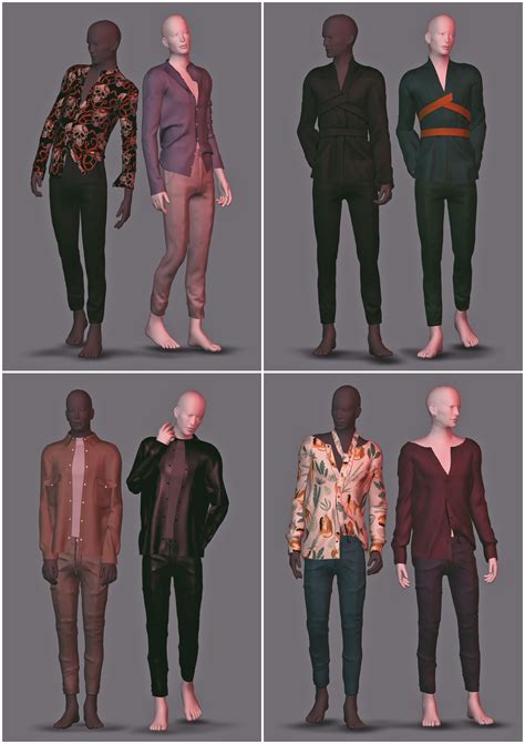 Mens Collection Plazasims On Patreon Sims 4 Sims 4 Male Clothes